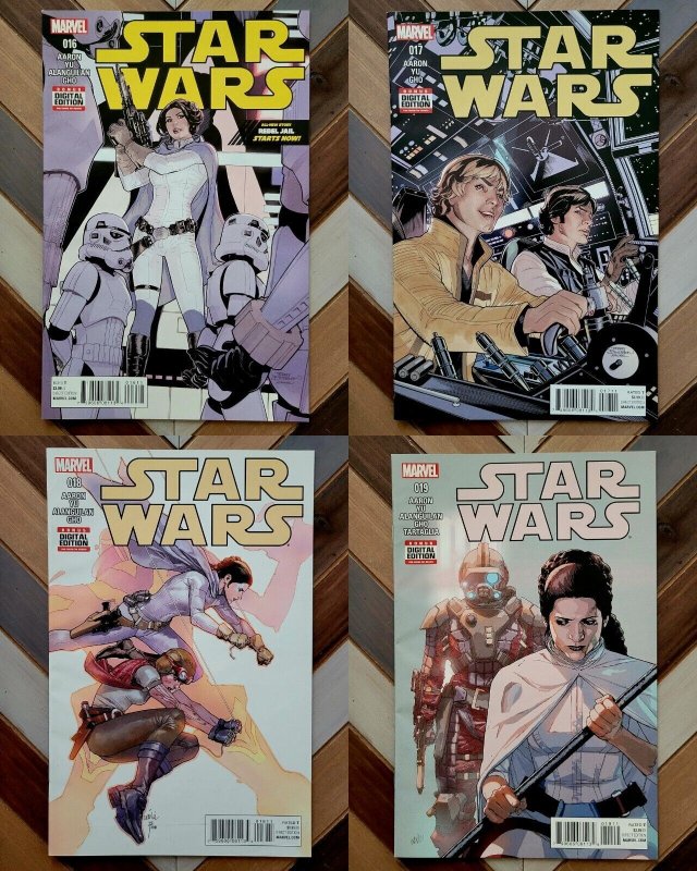 STAR WARS #16-19 (Marvel 2016) HIGH GRADE! Leia Sana Aphra SCAR SQUAD! Set of 4