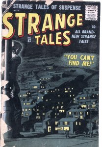 STRANGE TALES #52-1956-JOE ORLANDO-DAVY BERG-JOE SINNOTT--HORROR