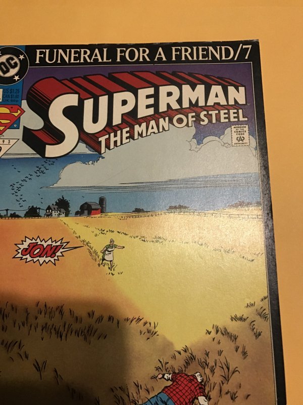 SUPERMAN MAN OF STEEL #21 : DC comics May 1993 Fn+; Funeral for a Friend part 7