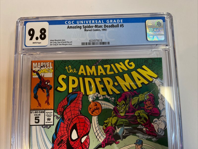 Amazing Spider-Man: Deadball (1993) # 5 (CGC 9.8 WP) Census=3 Montreal Expos