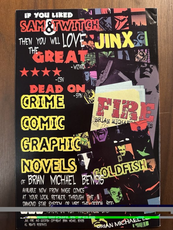 Sam and Twitch #1 VF- Brian Michael Bendis Signed No/COA (Image 1999)