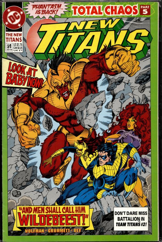 The New Titans #91 (1992) Deathstroke