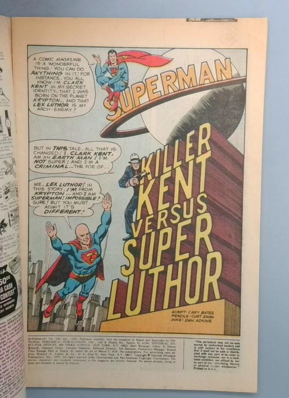 Superman #230 VG DC 1970