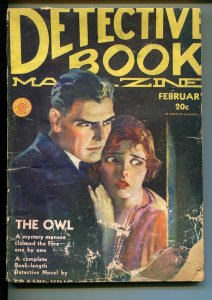 DETECTIVE MAGAZINE  2/1931-HORRIFIED WOMAN COVER-HARD BOILED CRIME PULP-fr/good 