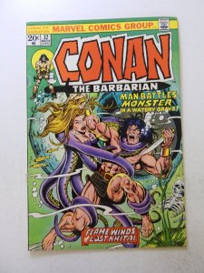 Conan the Barbarian #32 (1973) VG+ condition bottom staple detached from cover
