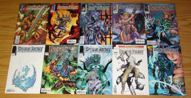 Divine Right #½ & 1-12 VF/NM complete series + preview - jim lee - max faraday