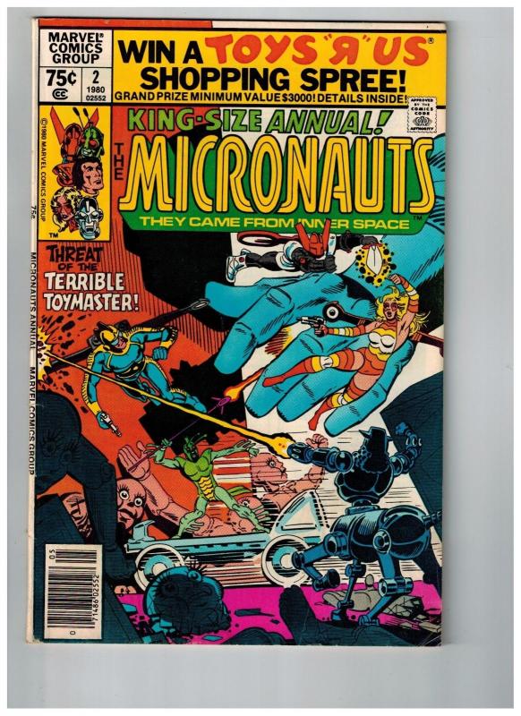 Micronauts King Size Annual # 2 VG/FN Comic Book Canning PEDIGREE Collection D11