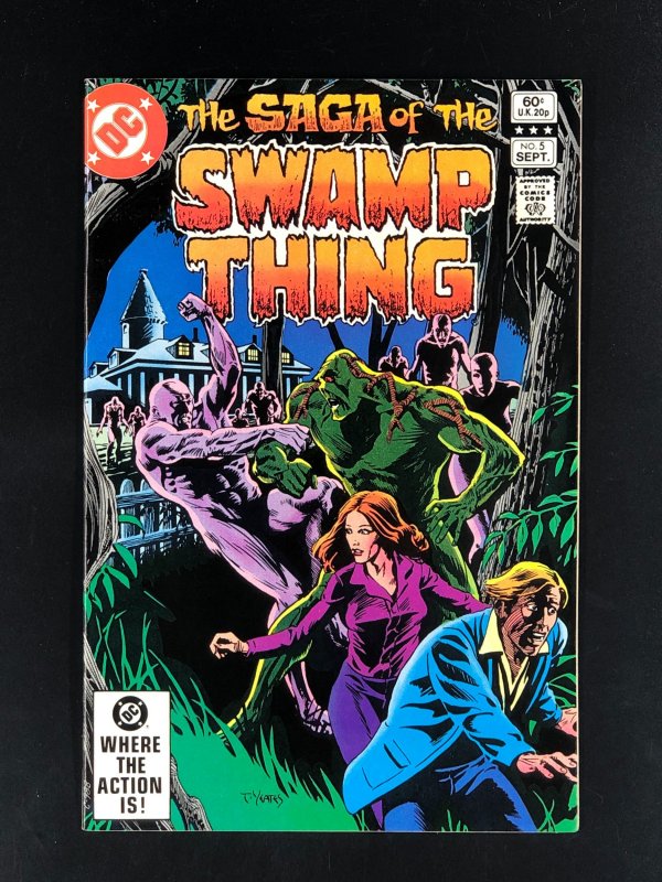 The Saga of Swamp Thing #5 (1982) NM- Screams of Hungry Flesh Phantom Stranger