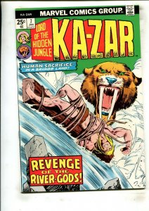 KA-ZAR #7 (8.0) REVENGE OF THE RIVER-GODS!! 1974