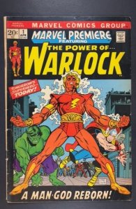 Marvel Premiere #1 (1972) FIRST ADAM WARLOCK
