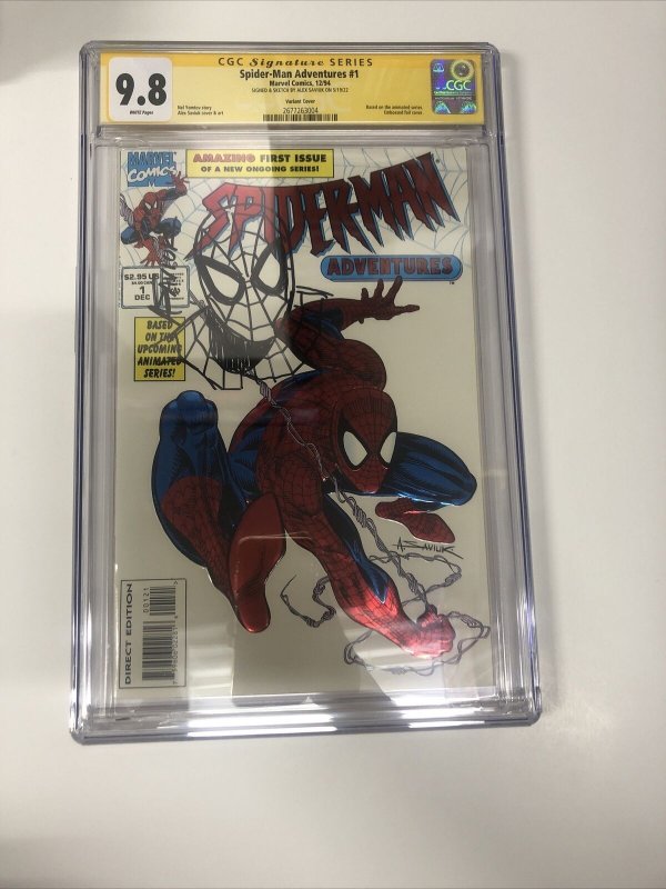 Spider-Man Adventures (1994) # 1 (CGC 9.8 SS) Signed Sketch Saviuk