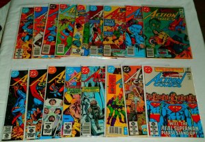 Action Comics #531-583 (incomplete) Superman Swan Wolfman, comic book lot of 33