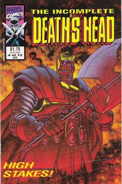 Incomplete Death's Head #4, VF+ (Stock photo)