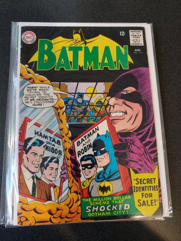 BATMAN #173 VG/FN ROBIN SECRET IDENTITIES FOR SALE