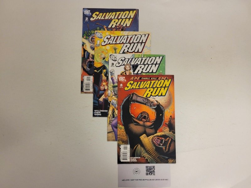 4 Salvation Run DC Comic Books #1 2 3 4 92 TJ19