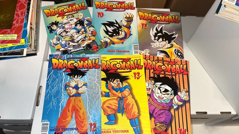 Dragon Ball Z Viz Comics Part 2 Lot, Near Complete Run of Issues 9-14, Goku
