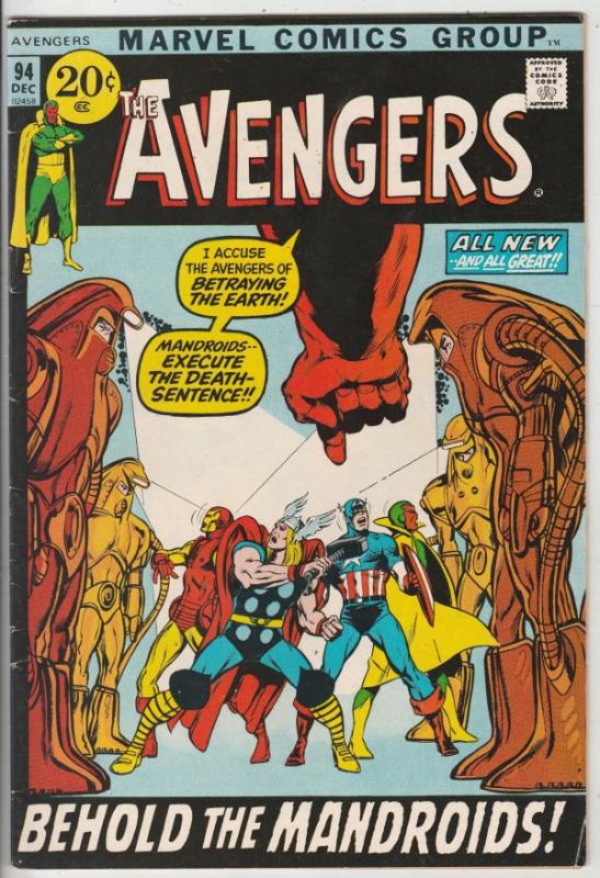 Avengers, The #94 (Dec-71) FN/VF Mid-High-Grade Avengers