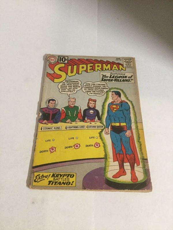 Superman 147 Gd Good 2.0 Cover Detached First Legion Of Super Villains DC SA