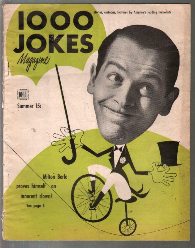 1000 Jokes #51 Summer 1949-Milton Berle-Red Skelton-jokes-cartoons-gags-VG