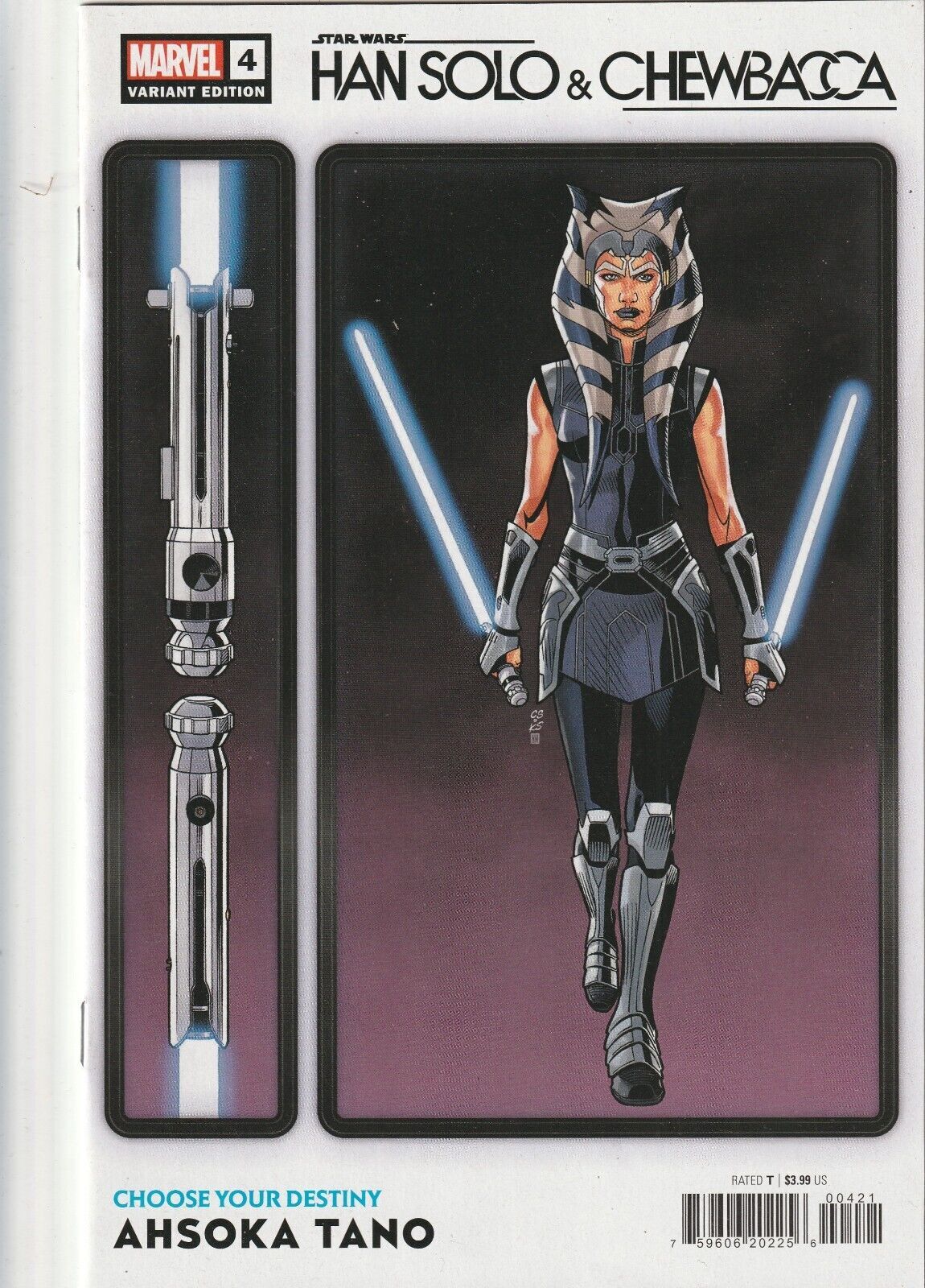 Star Wars Han Solo & Chewbacca # 4 Ahsoka Tano Variant NM Marvel [CC ...