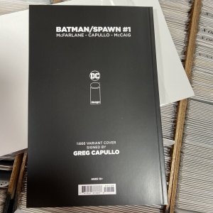 BATMAN SPAWN #1 ~ Greg Cupullo SIGNED ~ 1:666 VARIANT COVER ~ Read To Ship 