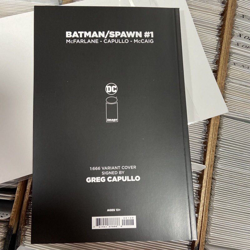 BATMAN SPAWN #1 ~ Greg Cupullo SIGNED ~ 1:666 VARIANT COVER ~ Read To Ship 