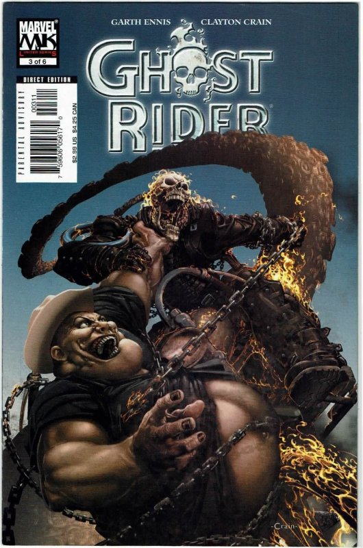 Ghost Rider #1,2,3,4,5,6 (2005) Garth Ennis/Clayton Crain Full Set NM