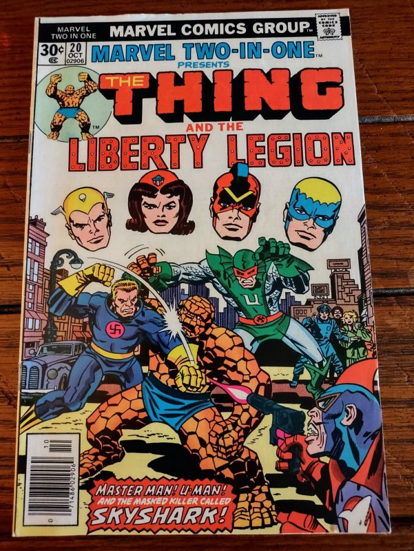 Marvel Two-in-One #20 (1976) Mid-grade Thing And The Liberty Legion