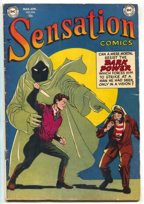 Sensation Comics #108 1952- 2nd Horror issue- Alex Toth RARE vg