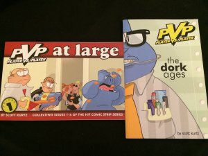 PVP AT LARGE Vol. 1 & PVP: THE DORK AGES Trade Paperbacks
