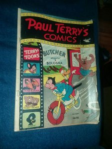 Paul Terry's Comics #92 1952-St. John Mighty Mouse Heckle & Jeckle bicycle cover