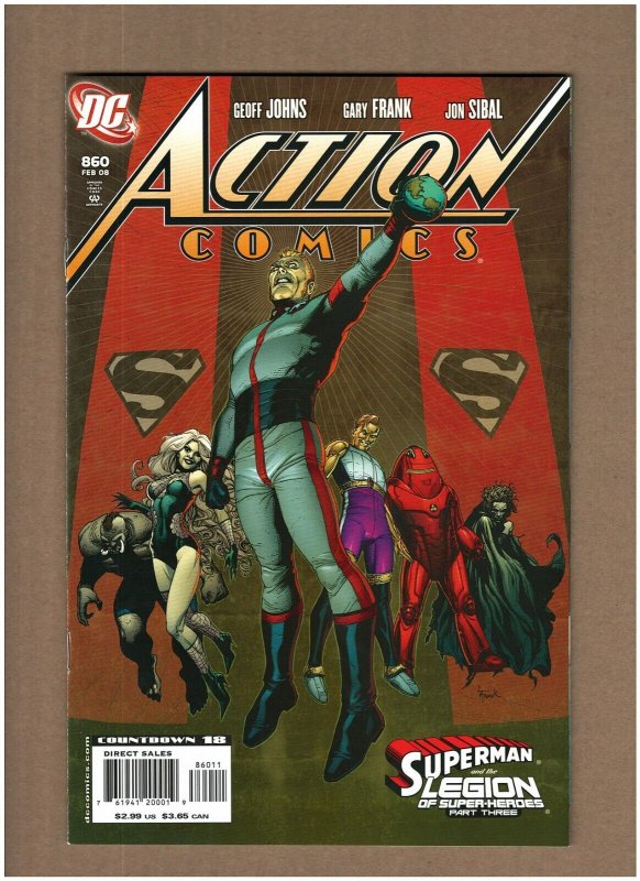 Action Comics #860 DC Superman 2008 Legion Super-Heroes app. NM- 9.2 