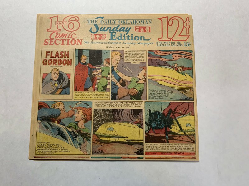 Flash Gordon’s Complete Year 1948 Tabloid Color Newspaper Sundays 5/30-12/26