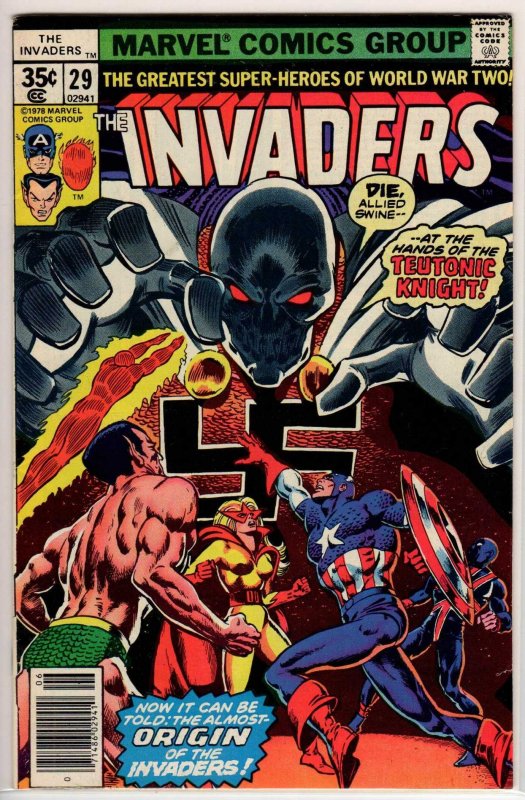 The Invaders #29 Regular Edition (1978) 6.5 FN+