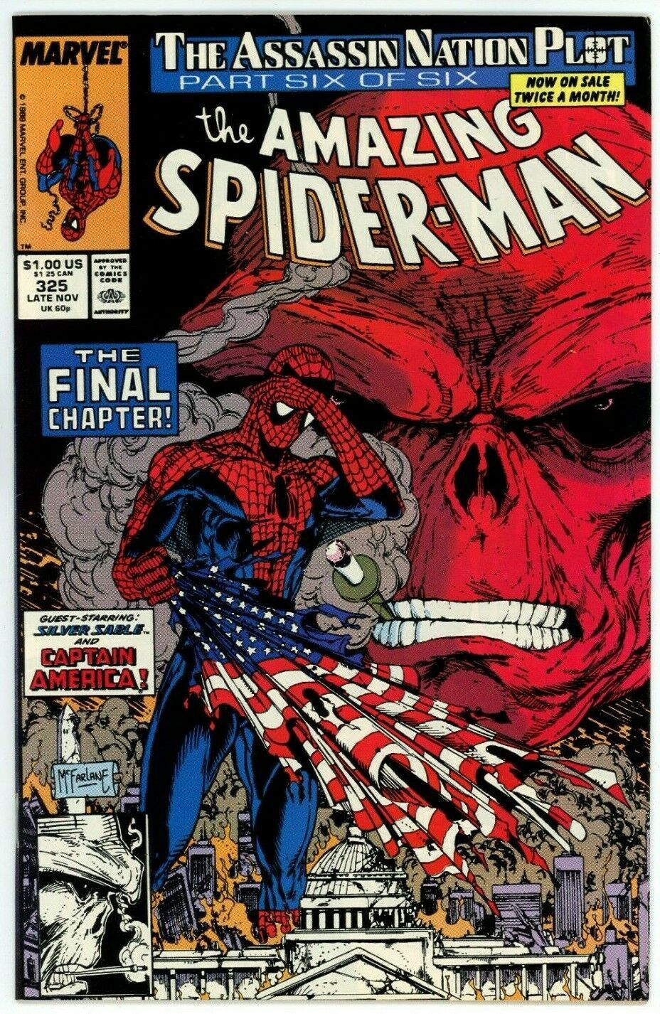 Amazing Spider Man #325 (1963) - 8.0 VF *Great McFarlane Red Skull