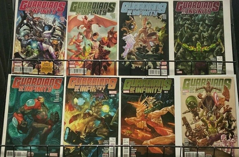 GUARDIANS OF INFINITY (Marvel, 2015) #1-8 COMPLETE!  VF-NM Abnett/Barberi