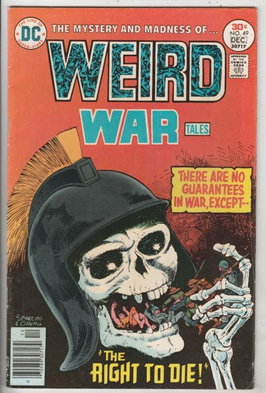 Weird War Tales Mark Jeweler Variant #49 (Dec-76) FN/VF Mid-High-Grade 