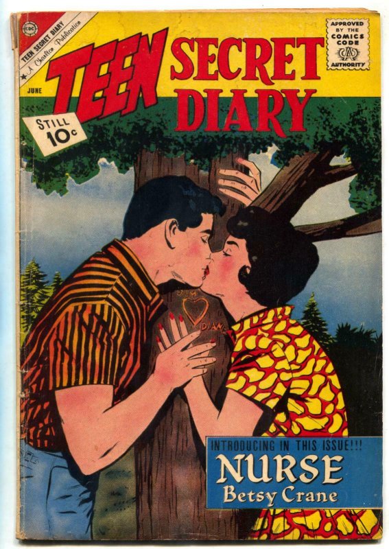 Teen Secret Diary #11 1961- 1st NURSE BETSY CRANE- Charlton VG