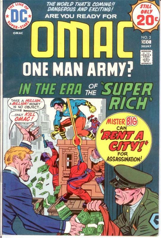 OMAC 2 F-VF Dec. 1974 COMICS BOOK