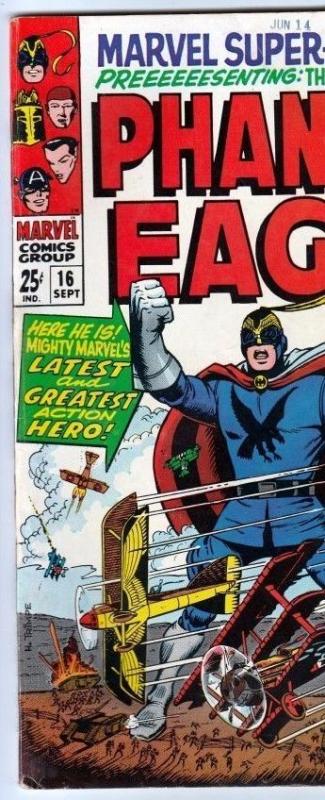 Marvel Super-Heroes 16 ~Phantom Eagle~  strict FN/VF 7.0 High-Grade 
