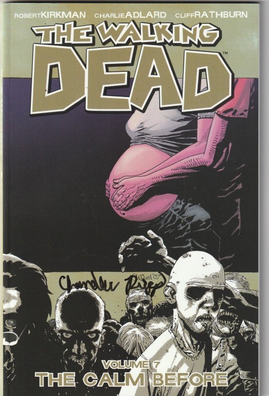 Walking Dead TPB Vol 7 NM Image 2010 Signed By Chandler Riggs Carl