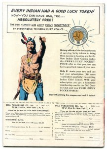 INDIAN CHIEF #14-DELL-1954-CLASSIC INDIAN COVER-WHITE EAGLE APPEARS-F/VF FN/VF