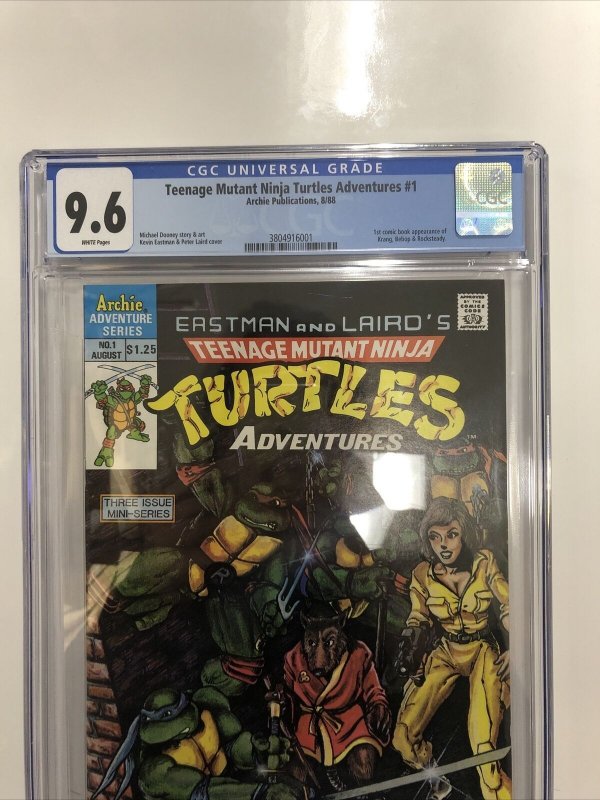 Teenage Mutant Ninja Turtles Adventure # 1 (CGC 9.6) Canadian Price Variant