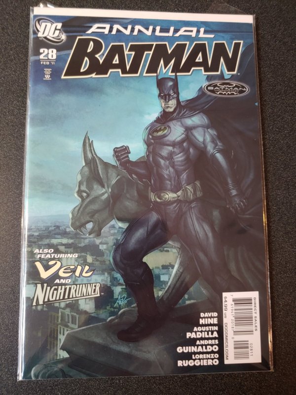 BATMAN ANNUAL #28 DC 2011 ~ Stanley Artgerm Lau Cover Art