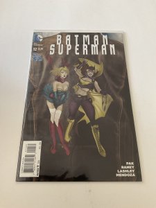 Batman Superman 12 New 52 Near Mint Signed Lucia Dc Comics