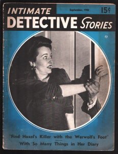 Intimate Detective Stories 9/1942Killer With the Werewolf Foot-How to operate...