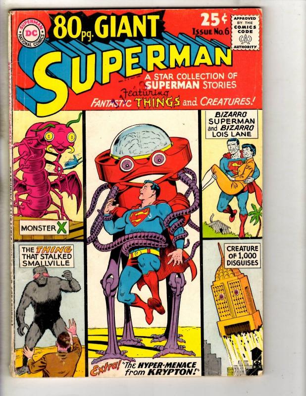 Superman 80 Page Giant # 6 FN DC Silver Age Comic Book Bizarro Lois Lane JL18