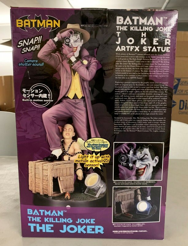 Kotobukiya Artfx The Killing Joke The Joker Motion Sensor Statue Light Not Work