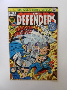 The Defenders #6 (1973) VG+ condition bottom staple detached from cover