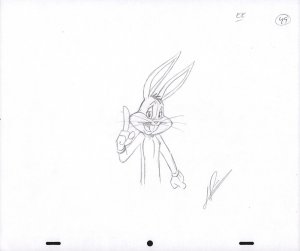 Bugs Bunny Animation Pencil Art - 49 - Wagging Finger